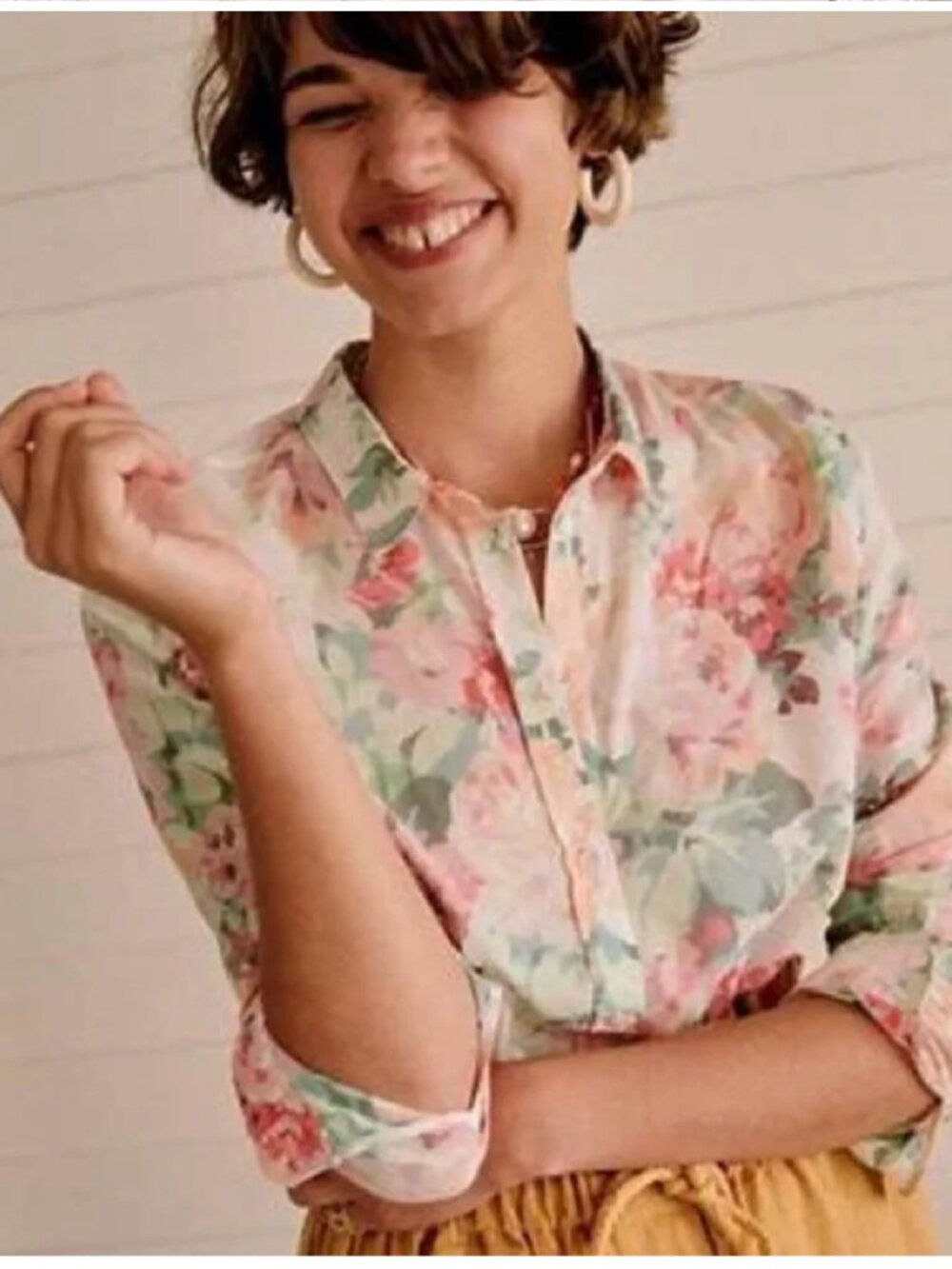 Sezane RARE Pierro Shirt in Romantic Flowers